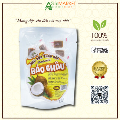 Kẹo Dừa Thảo Mộc Chanh Muối Bảo Châu 100g